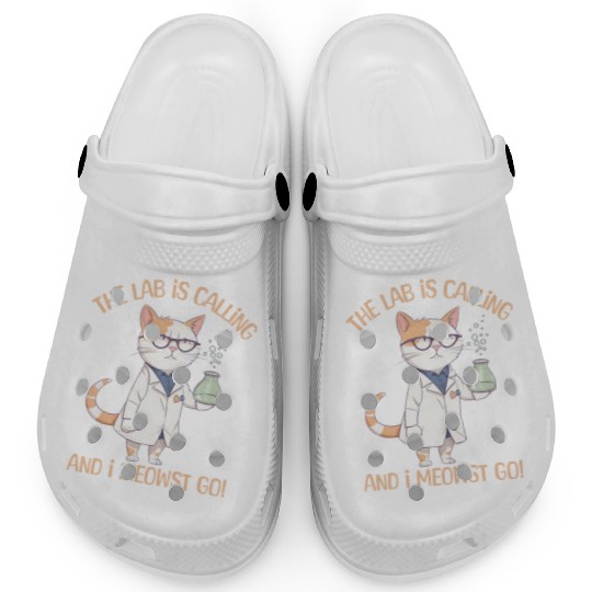 Lab Calling Science Lab Cat Laboratory Chemistry Clogs