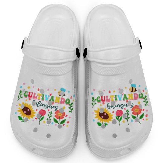Cultivando Bilingües Spanish Teacher Clogs