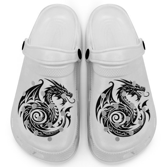 Wild T Tattoo Dragon With Wings Clogs