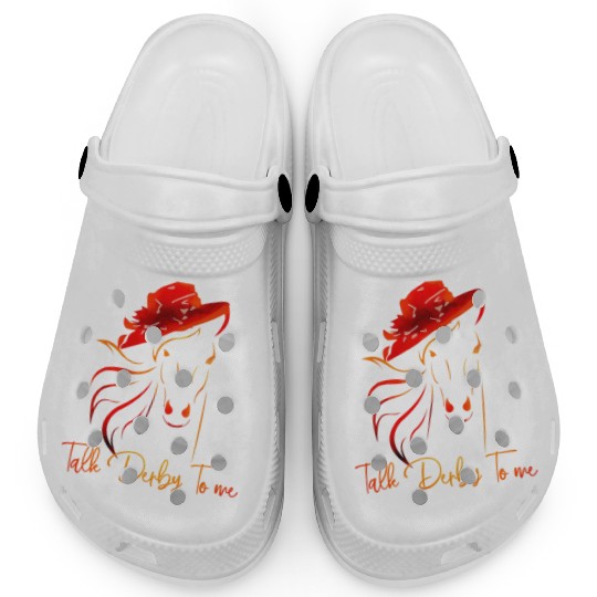 Talk Derby To Me Horse Racing Derby Day Clogs