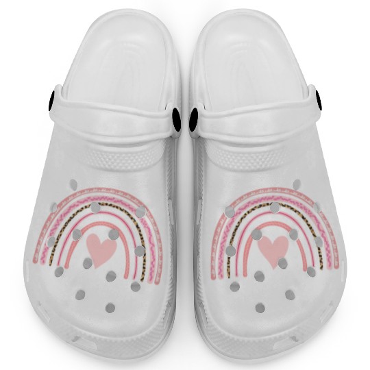 Substitute Teacher Boho Rainbow Back To School Clogs