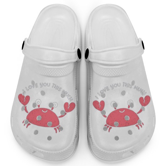 I love you this much, kawaii lobster Clogs