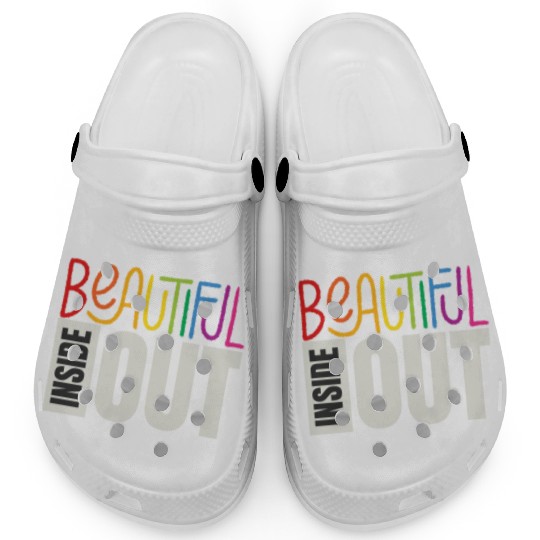 Beautiful Inside Out (black) Clogs