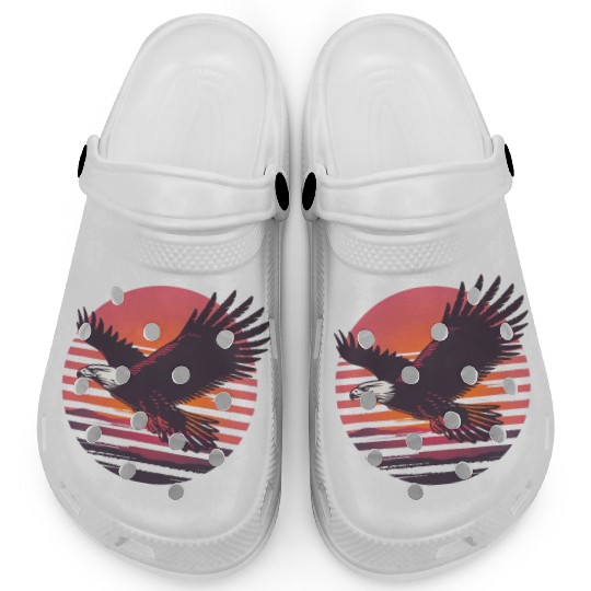 Majestic Eagle Sunset Flight Clogs