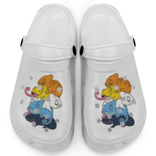 Aroace Flag Pride Lgbtq Chameleon Pile Clogs
