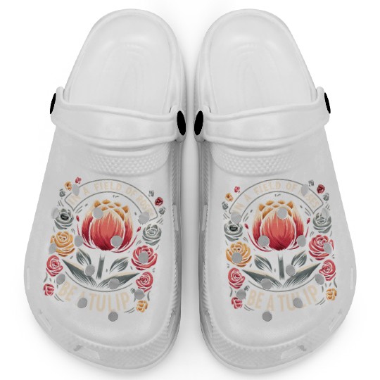 Tulips Tulip Flower Yes I Talk To Tulips Clogs