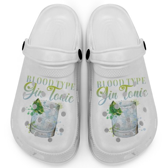 Blood Type gin and Tonic Bartender Clogs