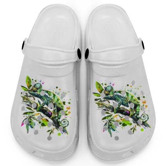Chameleonaire A Rich Lizard for Lizard Pet Lover Clogs