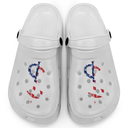 Horseshoe Pitching USA FLag Clogs
