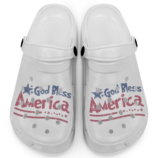 God Bless America Lovers Independence Clogs