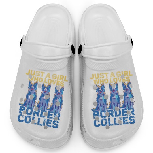 Border Collie Mom and Dad Unique Design Clogs