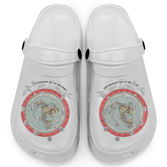 Flat Earth Theory World Map - Funny Conspiracy The Clogs