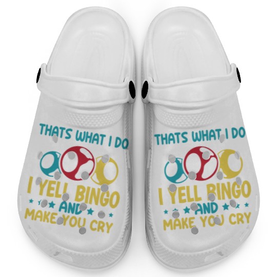 Funny Bingo Player Clogs