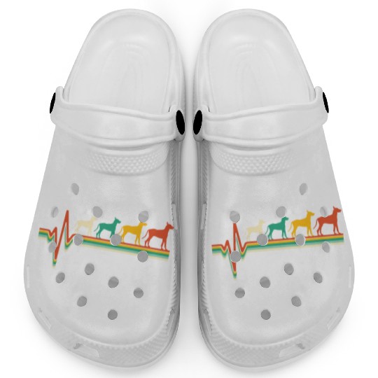 Great dane retro heartbeat Clogs