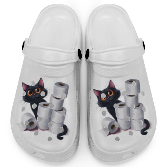 cute cat ,Embrace this lightweight and unique Clogs