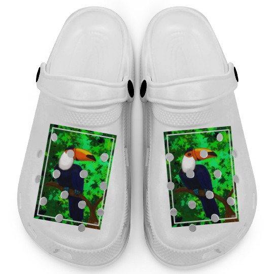 Bird Art Painting Clogs