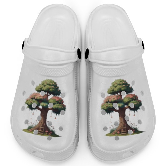 Colorful Tree Life is Really Good Tree Clogs