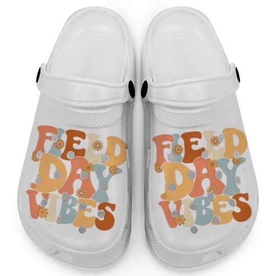 Field Day Vibes Outdoor Sunshine Flowers Clogs