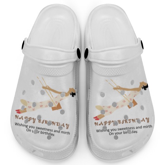 Birthday Bliss- Where Sweetness Meets Joy Clogs