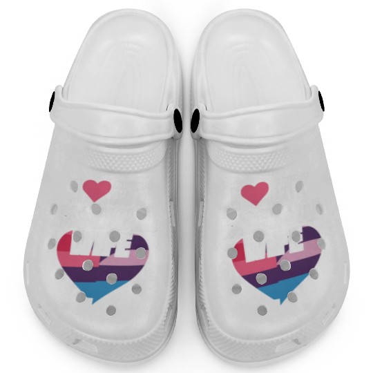 I Love My Bisexual Wife Bi Pride Bisexual Flag Clogs