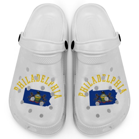 Philadelphia Patriot Usa Flag Design - Embrace Clogs