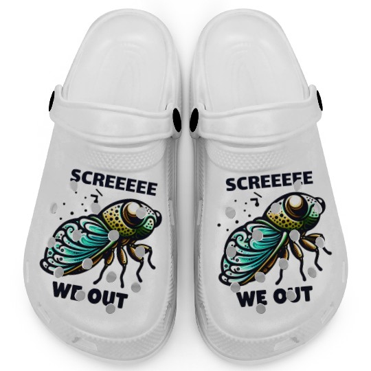 Funny Cicada Quote We Out Cicada Clogs