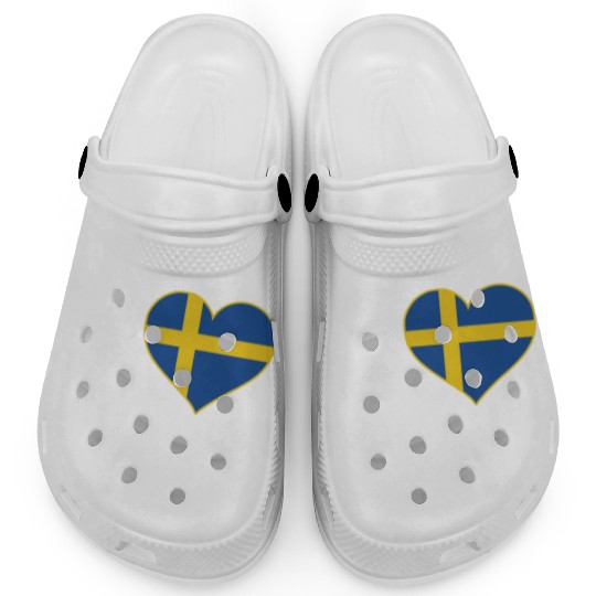 I Love Beer And Sweden Patriotic Expression Clogs
