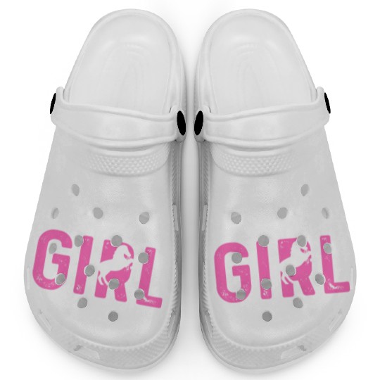 Equestrian Love Horse Racing Horse Farm Design Clogs