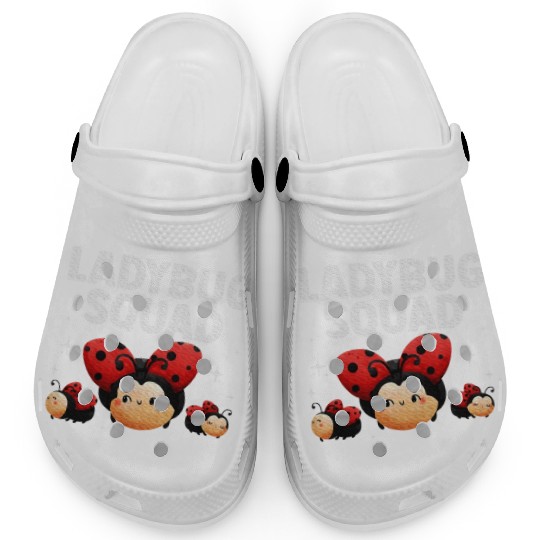 Cute Ladybug Squad Art Insect Ladybug Lover Clogs