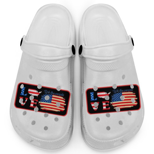 love america ,we the people Clogs