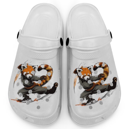 High Kick Red Panda Clogs