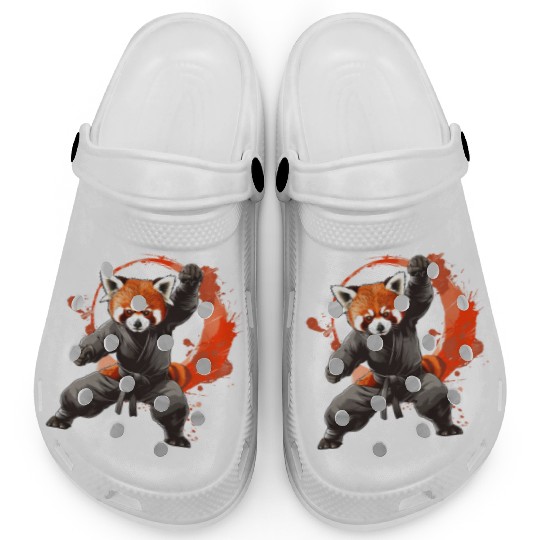Shaolin style red panda Clogs