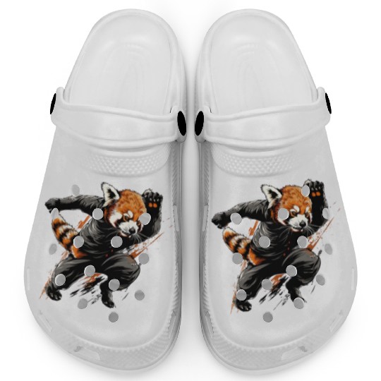 Red panda runs fast Clogs