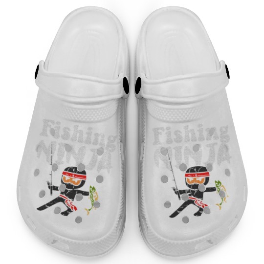 Fishing Ninja Fish Lover Toddler Youth Clogs