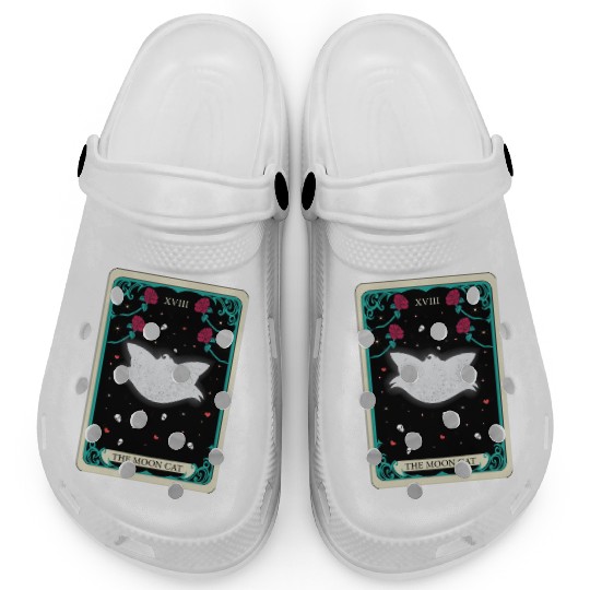the moon cat Clogs tarot card gift for mom and dad