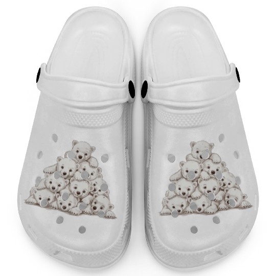 Pile of Baby Polar Bears Clogs