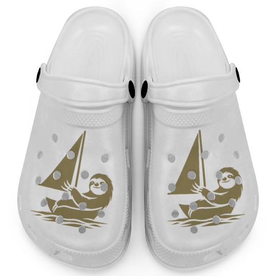Minimalist sailing dinghy sloth summer Clogs