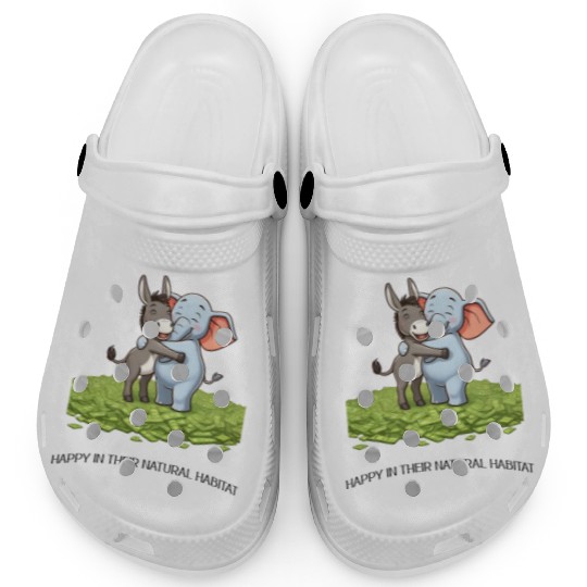 Funny Republican Party Elephant Democratic Donkey Clogs