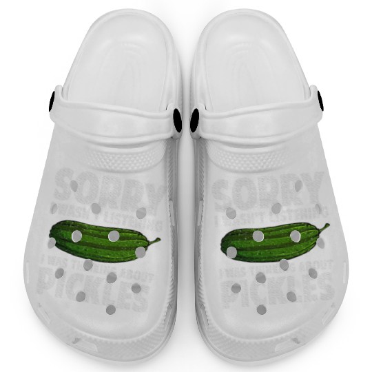 Pickle Design Cucumber Dill Pickle Lover Clogs