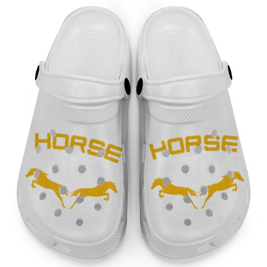 Horses Double Horse Riding Horsepower Lover T Clogs
