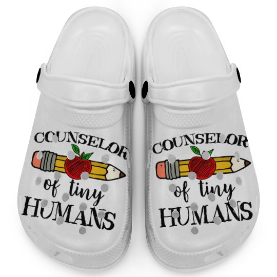 School Counselor of Tiny Humans Back To School Clogs