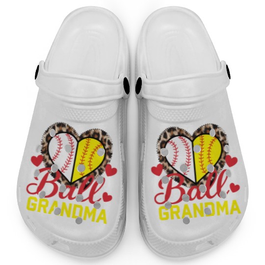 Baseball Grandma Grandmother Grandparents Day Clogs