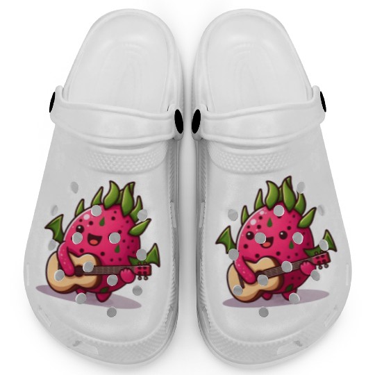 Dragon fruit plays guitar Clogs