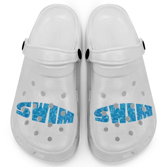 Water Texture Nobody Cares Swim Faster Summer Clogs