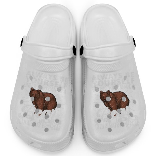 Bear Lover, Bear, Cute Bear, Be Yourself Bear Clogs