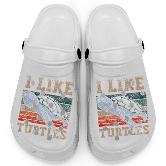 I Like Turtles Lover Turtle Pet Animal Clogs