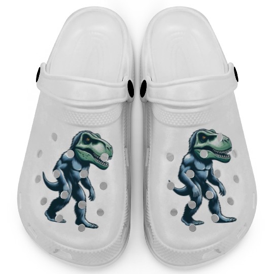 T-Rex Bigfoot Sasquatch Gorilla Fusion Creature Clogs