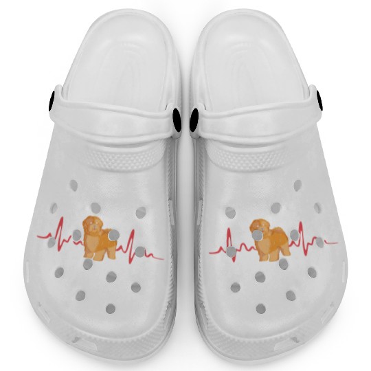 Dog Heartbeat Puppy Havanese Dog Lovers Clogs