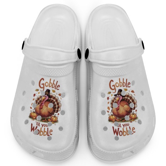 Gobble til You Wobble Thanksgiving Clogs