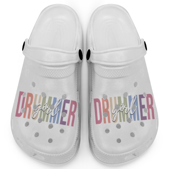 Drumming Musician Female Drum Lover Clogs